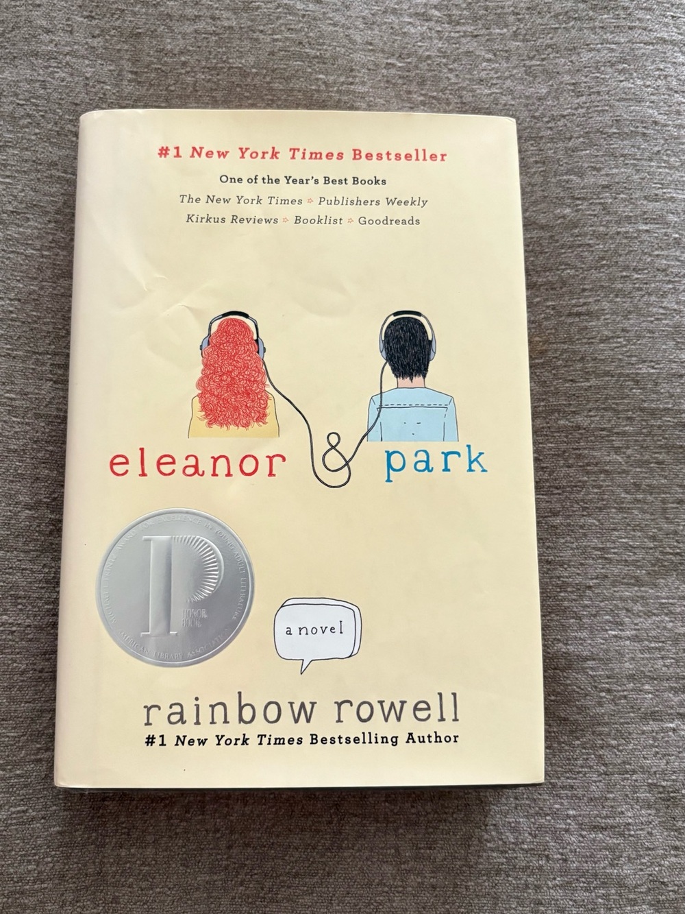 Eleanor & Park by Rainbow Rowell Hardcover Novel